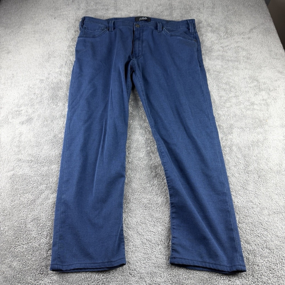 34 Heritage‎ Courage Straight Leg Chino Pants Mens 38x27 Blue Mid Rise